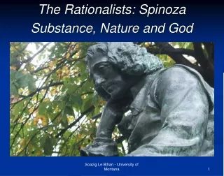 The Rationalists: Spinoza Substance, Nature and God