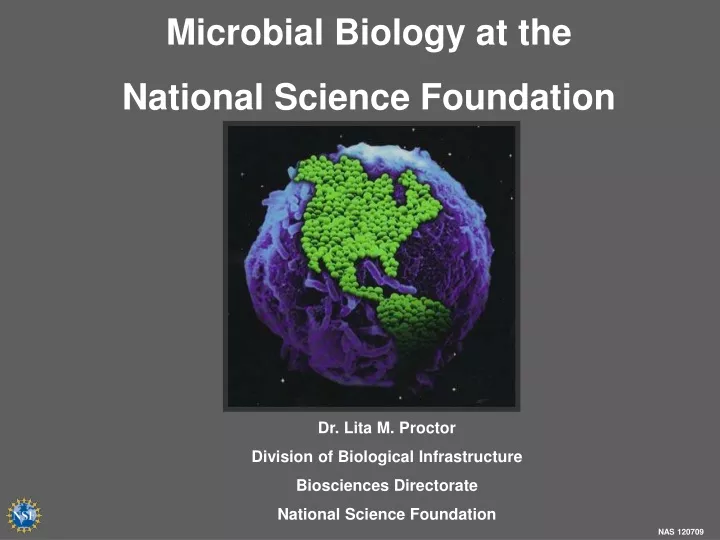 microbial biology at the national science