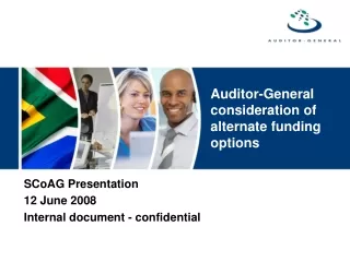 Auditor-General consideration of alternate funding options