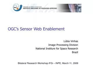 OGC’s Sensor Web Enablement