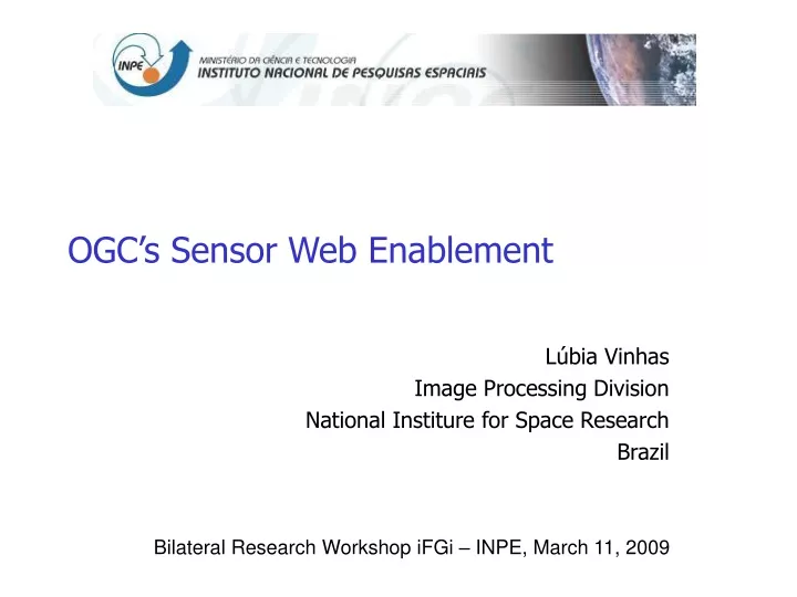 ogc s sensor web enablement