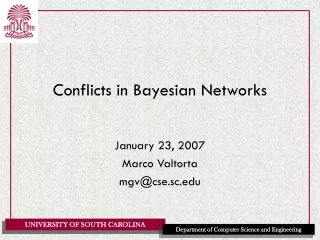 Conflicts in Bayesian Networks