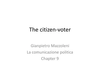 The citizen-voter