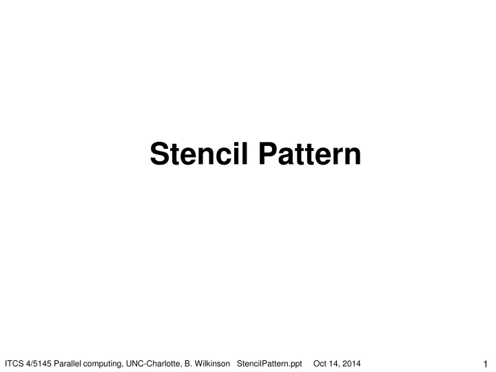 stencil pattern