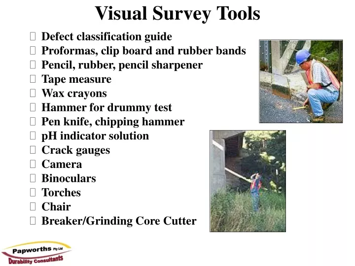 visual survey tools