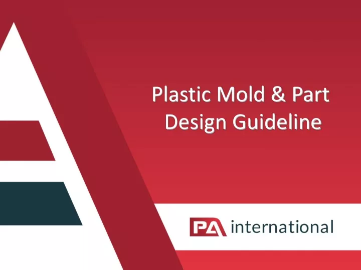 plastic mold part design guideline