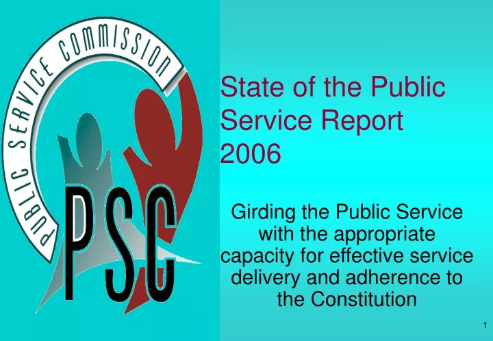 state of the public service report 2006