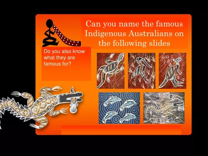 can you name the famous indigenous australians