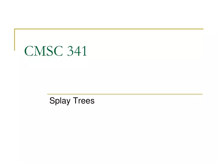 cmsc 341