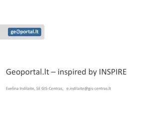 Geoportal.lt – inspired by INSPIRE