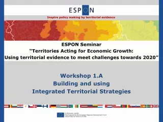 Workshop 1.A Building and using  Integrated Territorial Strategies