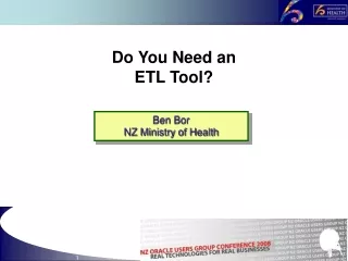 Do You Need an  ETL Tool?