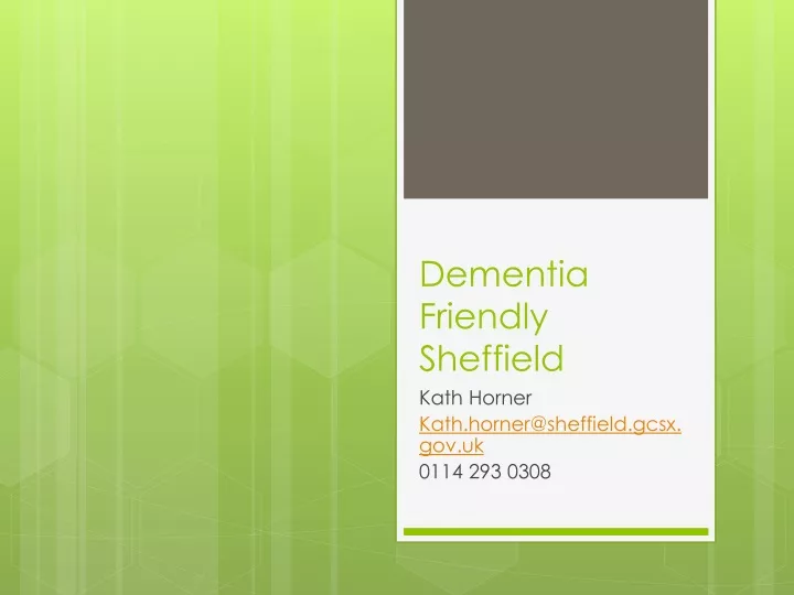 dementia friendly sheffield