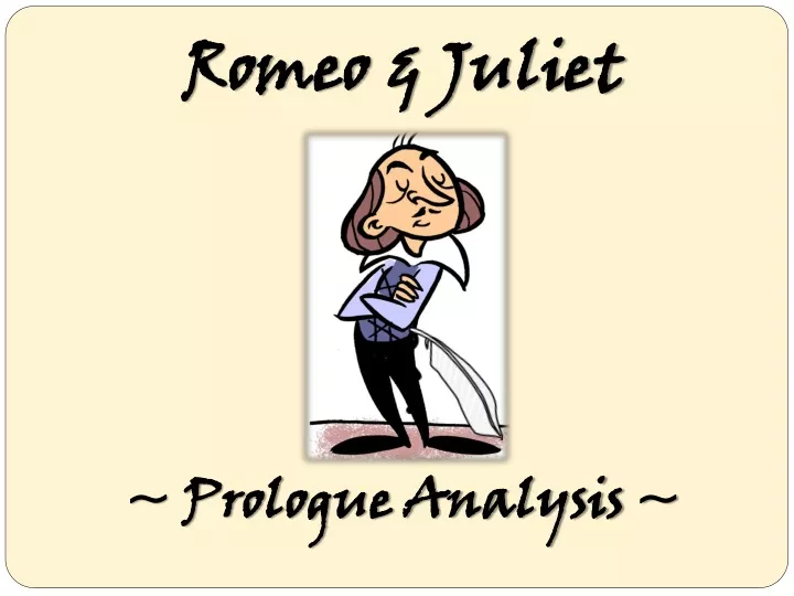 romeo juliet prologue analysis