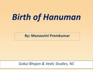 Birth of Hanuman