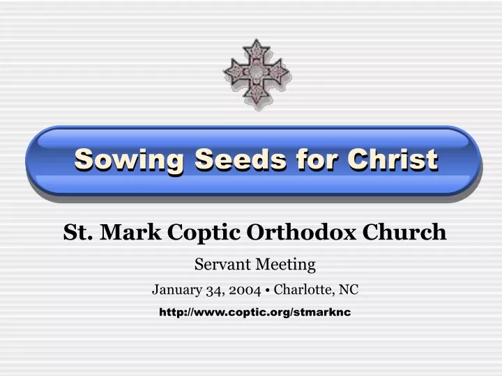 sowing seeds for christ