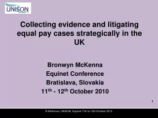 Collecting evidence and litigating equal pay cases strategically in the UK