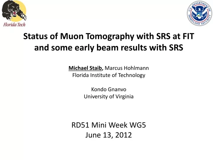 status of muon tomography with