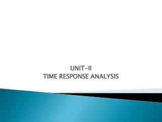 UNIT-II TIME RESPONSE ANALYSIS