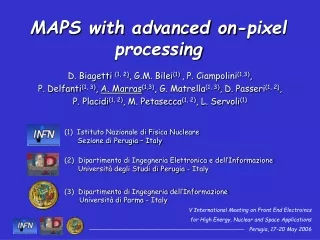 MAPS with advanced on-pixel processing