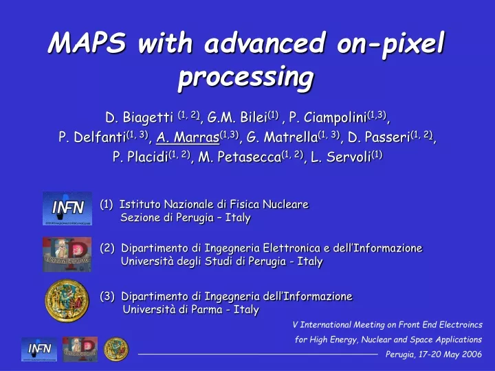 maps with advanced on pixel processing