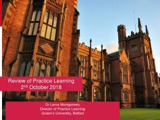 Review of Practice Learning 2 nd  October 2018