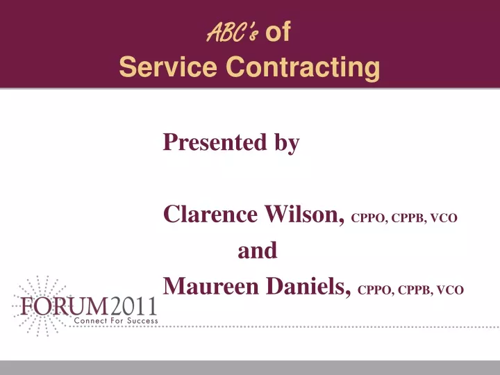 abc s of service contracting