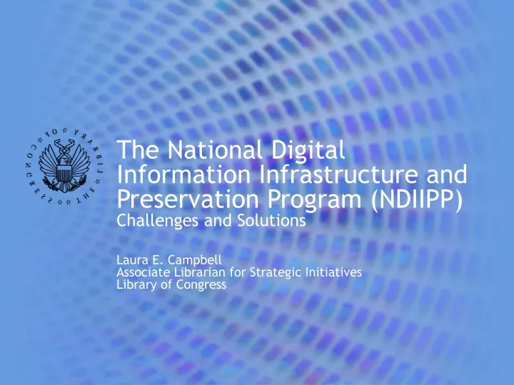 the national digital information infrastructure