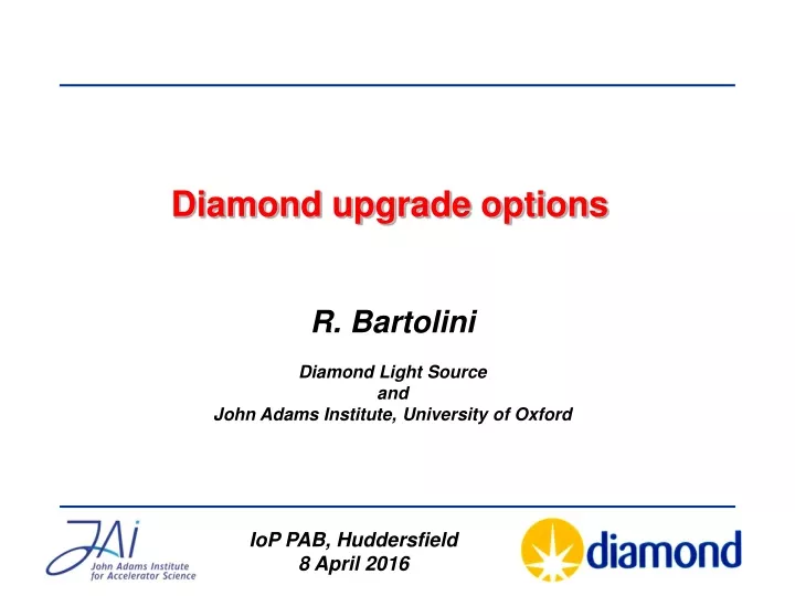 diamond upgrade options