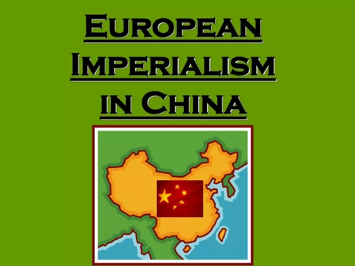 european imperialism in china