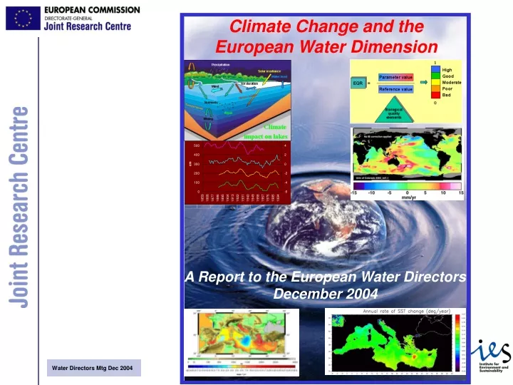 climate change and the european water dimension