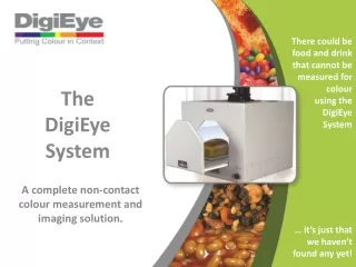 A complete non-contact colour measurement and imaging solution.