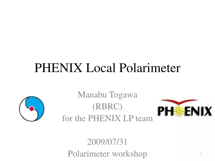 phenix local polarimeter