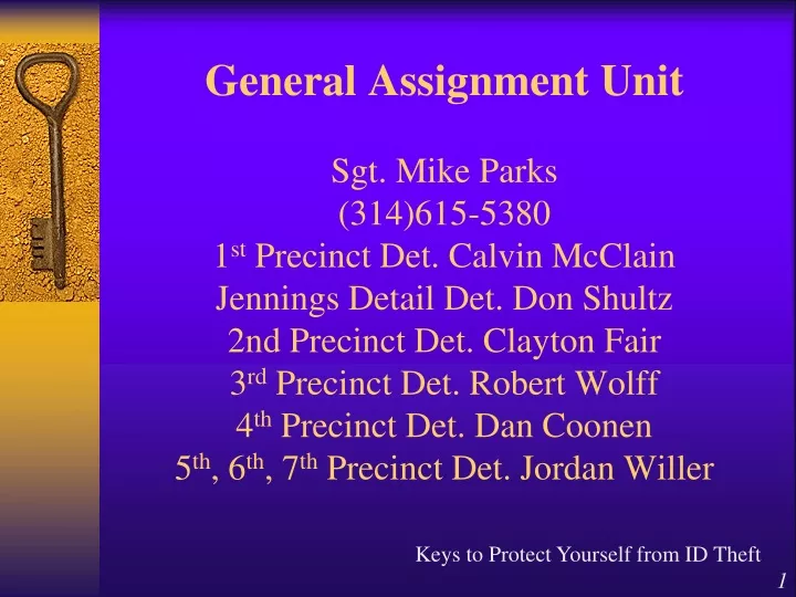 general assignment unit sgt mike parks