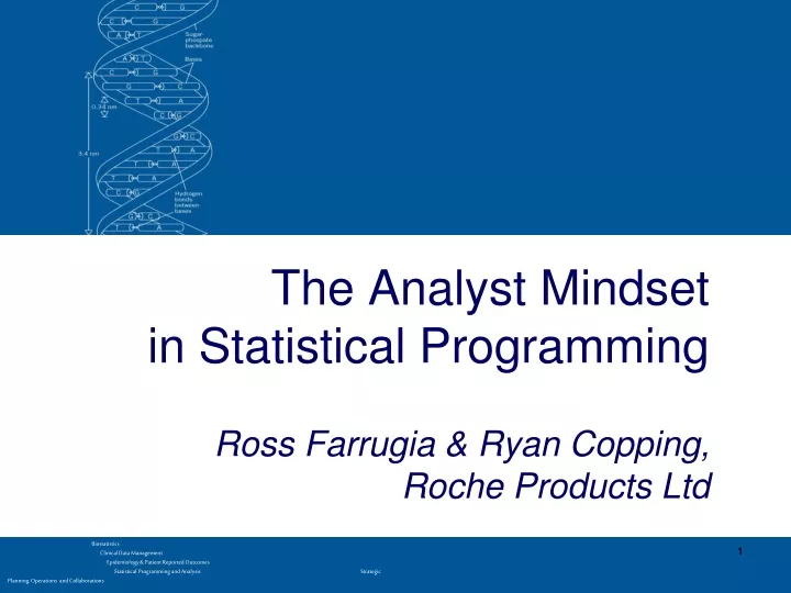 the analyst mindset in statistical programming
