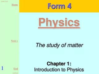 Chapter 1:  Introduction to Physics