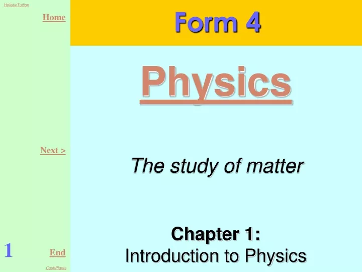 chapter 1 introduction to physics