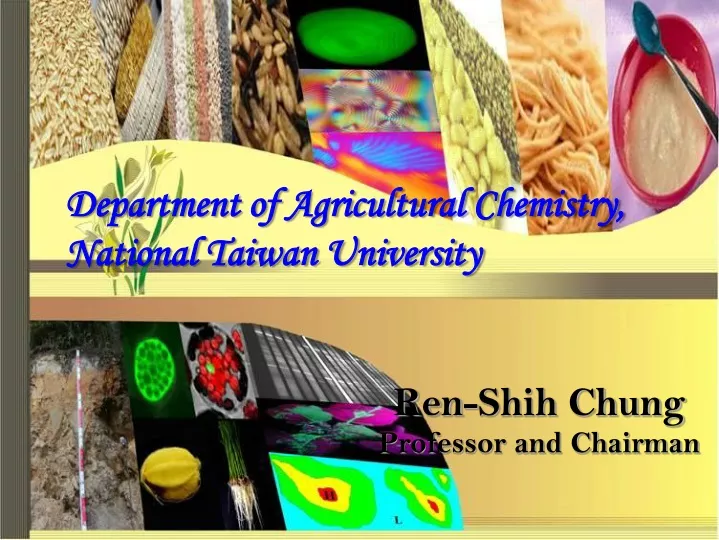 department of agricultural chemistry national