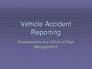 Vehicle Accident Reporting