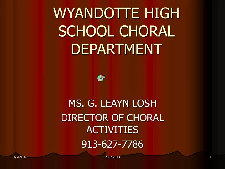 wyandotte high school choral department