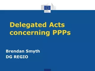 Delegated Acts concerning PPPs