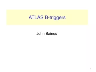 ATLAS B-triggers