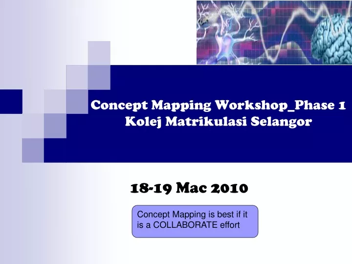 concept mapping workshop phase 1 kolej matrikulasi selangor