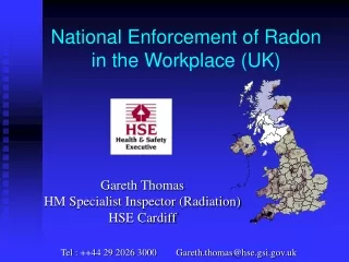 National Enforcement of Radon in the Workplace (UK)