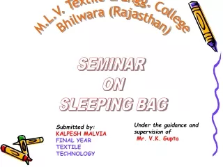 M.L.V. Textile &amp; Engg. College  Bhilwara (Rajasthan)