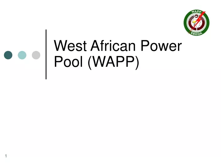 west african power pool wapp
