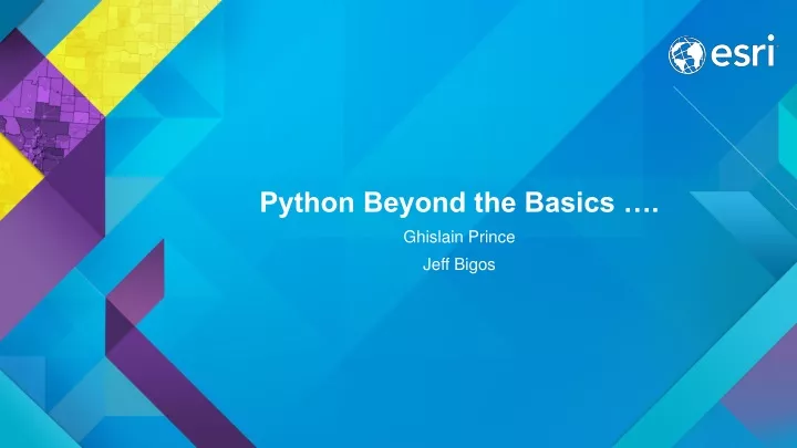 python beyond the basics