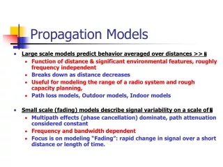 Propagation Models