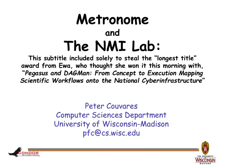 metronome and the nmi lab this subtitle included