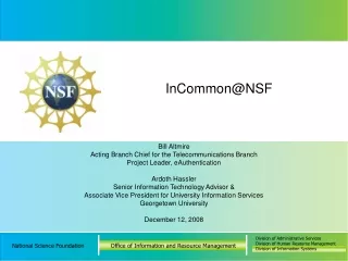 InCommon@NSF